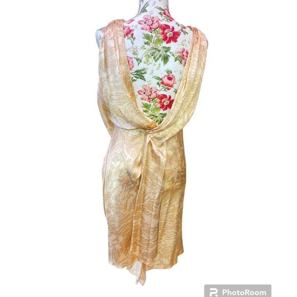 GILES Italy Made Drop Wrap Silk Dress Summer, Party, Cocktail, Weeding invite - Picture 6 of 13